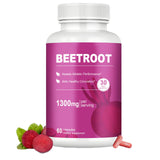 Organic Beet Root Capsules – 1300mg Beetroot Powder for Natural Energy & Endurance Support, Non-GMO, 60 Capsules, 30-Day Supply (1pc)