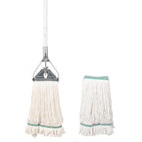 OFO Loop-End String Mop with Extra Head Replacement - Heavy Duty Commercial Industrial Grade Mop, 59Inch Handle for Floor Cleaning Home, Kitchen, Garage, Office and Wooden/Tile Floor