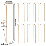 GOOOXIM 10 PCS Large Indoor Plant Stakes 15.5" Heavy Duty Metal Supports