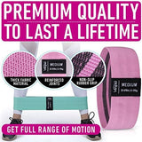 Resistance Bands for Working Out with Workout Bands Guide. 4 Booty Bands for Women Men Fabric Elastic Bands for Exercise Bands Resistance Bands for Legs Bands for Working Out Hip Thigh Glute Bands Set