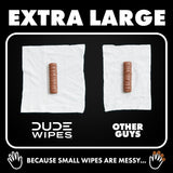 DUDE Wipes - Flushable Wipes for Adults - 6 Pack, 288 Wipes - Odor Destroyer XL Adult Wet Wipes - Deodorizing with Clean Scent - Up to 24 Hours of Odor-Destroying Technology