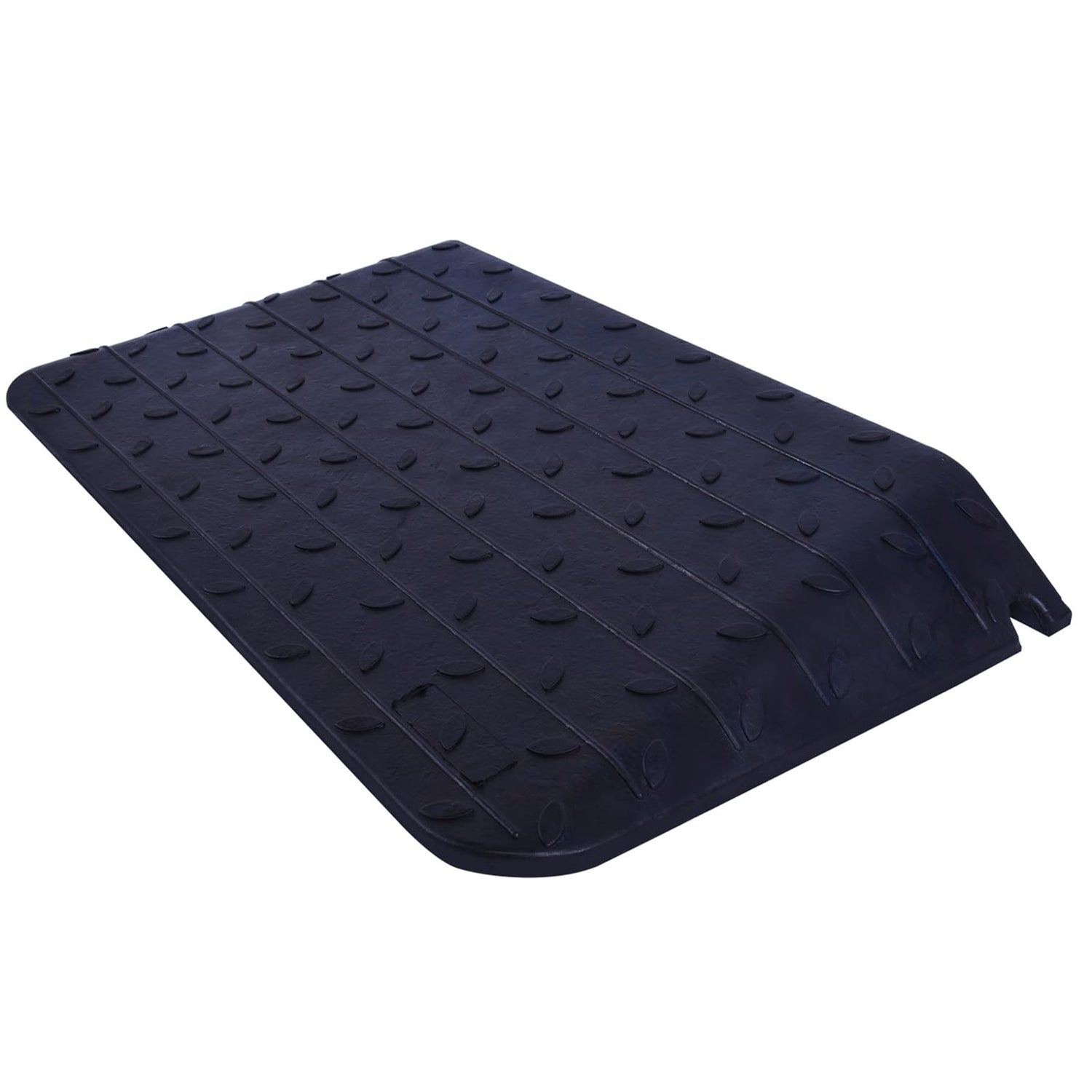 Ramp 4 Inch Rise Railing 4 Inch Rise Threshold Ramp Anti-Slip Wheelchair Ramp Rubber Curb Ramp ...