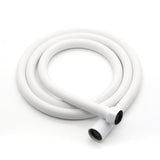 Vancoco PVC Smooth Shower Hose Flexible Anti-Twist 1.5M / 59 Inch with Brass Connections Universal Shower Head Hose Leak Proof White