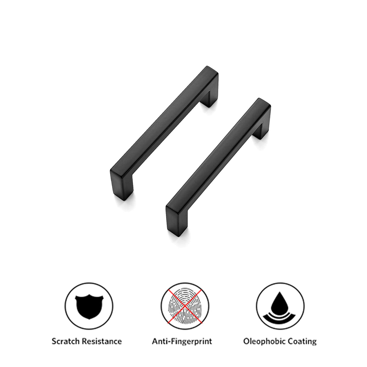 Ravinte 30 Pack Solid 3 Inch Center to Center Slim Square Bar Drawer Handles Kitchen Cabinet Handles Black Drawer Pulls Kitchen Cabinet Hardware Matte Black Dresser Pulls for Cupboard