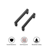 Ravinte 30 Pack Solid 3 Inch Center to Center Slim Square Bar Drawer Handles Kitchen Cabinet Handles Black Drawer Pulls Kitchen Cabinet Hardware Matte Black Dresser Pulls for Cupboard
