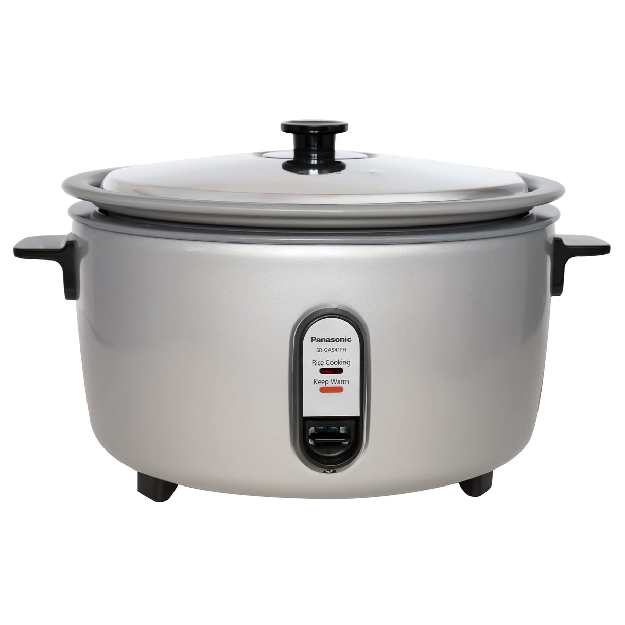 Panasonic Commercial Electric Rice Cooker, 120V Extra-Large Capacity 60-Cup (Cooked), 30-Cup (Uncooked) with One-Touch Operation - SR-GA541FH - Silver