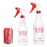 Uineko Plastic Spray Bottle (4 Pack, 32 Oz, All-Purpose) Heavy Duty Spraying Bottles Leak Proof Mist Empty Water Bottle for Cleaning Solution Planting Pet with Adjustable Nozzle and Measurements