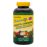 Natures Plus Source of Life Adult Chewable Multivitamin - 90 Vegetarian Wafers - Apple Cinnamon Flavor - Natural Whole Foods Supplement - Overall Health, Energy - Gluten-Free - 45 Servings