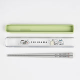 OSK Chiikawa Pull Lid Chopsticks Case Set, 6.9 x 1.1 x 0.6 inches (175 x 27 x 15 mm), Plastic ‎HS-11