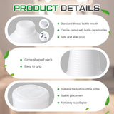 Honeydak 10 Pcs Chemical Resistant 32 oz Bottles, Commercial-grade Quality Reusable Plastic Bottle, Hdpe Plastic, Suitable for Home, Garden, Work (Nozzles Not Include)