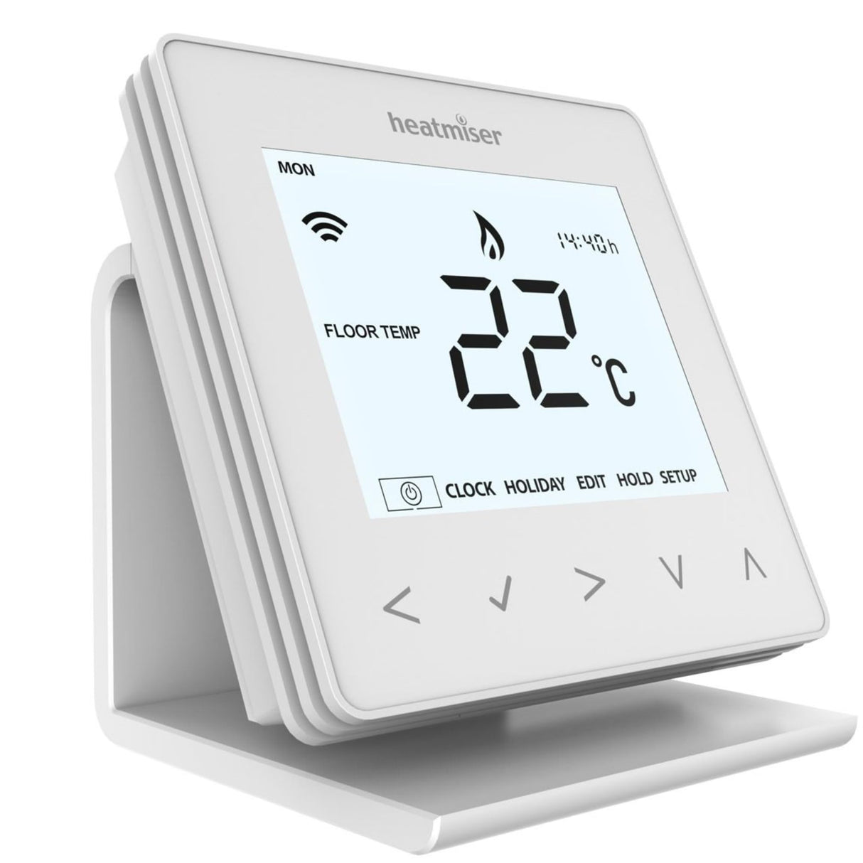 Kudos-Trading - Heatmiser Neo Air Stand Elegant White Durable & Lightweight Optimal Viewing Angle Easy Installation Non Slip Base Eco Friendly Perfect Fit for Heatmiser Neo Air Enhanced Connectivity