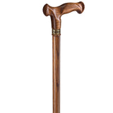 Asterom Walking Cane - Handmade, Ergonomic, Wooden Canes for Men & Women - Unique Wood Walking Sticks for Seniors (Caramel, 35 Inches)