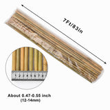 Natural Bamboo Poles, 7 Feet Bamboo Sticks for Plants, Wood Garden Stakes for Tomato, Bean, Flowers, Trees Potted and Climbing Plants, 15 Pack