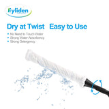 Eyliden Twist Mop, 2 Reusable Microfiber Heads, No Touch Dirt, Easy Wring