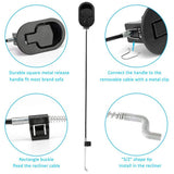 ttmagic Metal Recliner Handle Replacement Parts with Cable, Universal Recliner Sofa Chair Couch Release Lever Pull Handle, Fits Ashley and Major Recliner Brands, Exposed Cable Length 4.9“