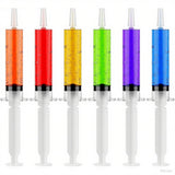 50 PACK 2 oz Halloween Jelly Syringes Shot with Lids, Large Reusable Party Jelly Shot for Thanksgiving Day, Christmas Wedding Bachelorette Parties (Clear)