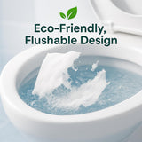 Individually Wrapped XXL Toilet Seat Covers Disposable Flushable for Travel (70 Pack), Full Coverage Paper Liners for Kids & Adults