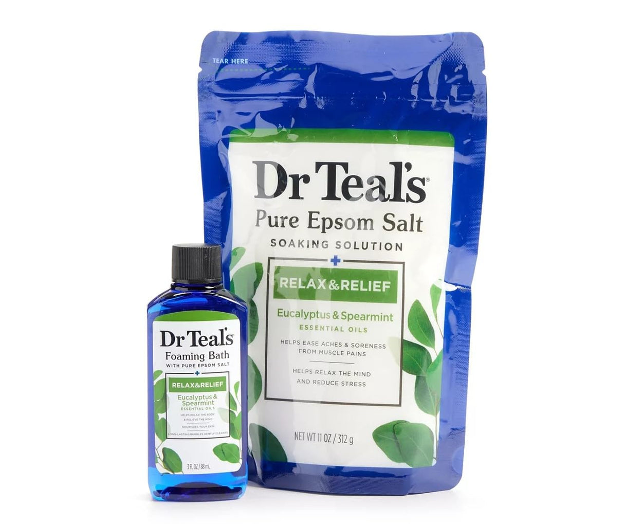 Dr Teal's Pure Epsom Salt Relax & Relief 2-Piece Sampler Set