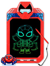 Fullware LCD Writing Tablet for Kids 10 Inch Spider Hero for Toddler 3 4 5 6 7 8 - Paint, Doodle Board, Drawing Pad - Travel Toys, Road Trip Car Activities, Birthday Christmas Gift Boys & Man