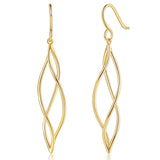 Gold Dangle Earrings 14K Gold Earrings for Women