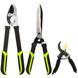 YRTSH Loppers Hedge Clippers & Pruners Combo Set 3-Piece Hedge Shears