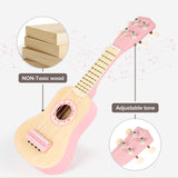 Vanplay Pink Guitar Set for Toddler Girl Toys 2-3 Year Old Birthday Gifts
