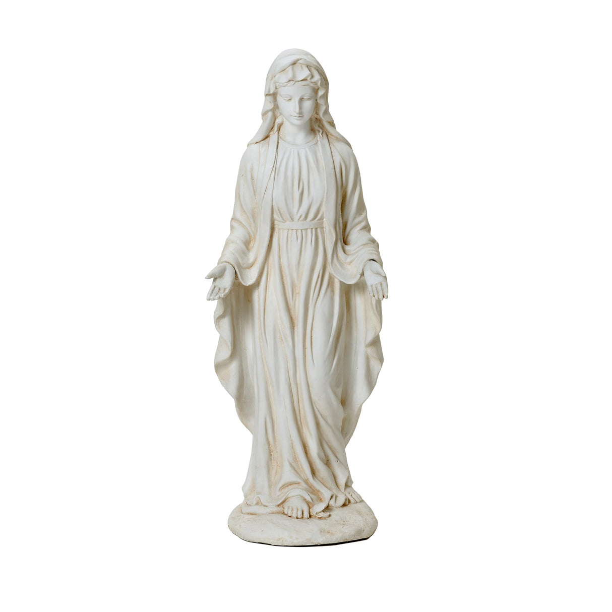LuxenHome Virgin Mary Statue Outdoor, 29.5'' Large Outdoor Garden Statues