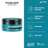 SexyHair Healthy Styling Paste Texture Paste, 2.5 Oz | Medium, Pliable Hold and Control | Satin Finish | All Hair Types