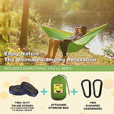 SZHLUX Camping Hammock Double & Single Portable Hammocks with 2 Tree Straps, Great for Hiking,Backpacking,Hunting,Outdoor,Beach,Camping