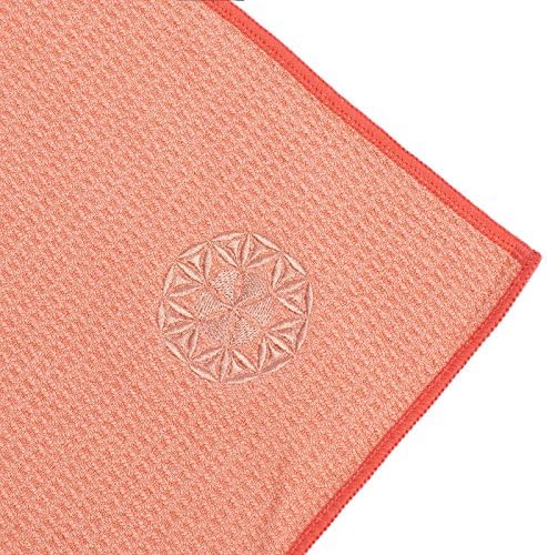 Shandali Hot Yoga Towel - Mat-Sized, Microfiber, Super Absorbent, Anti-Slip, Injury Free, 24" x 72" - Best Bikram Yoga Towel - Exercise, Fitness, Pilates Gear