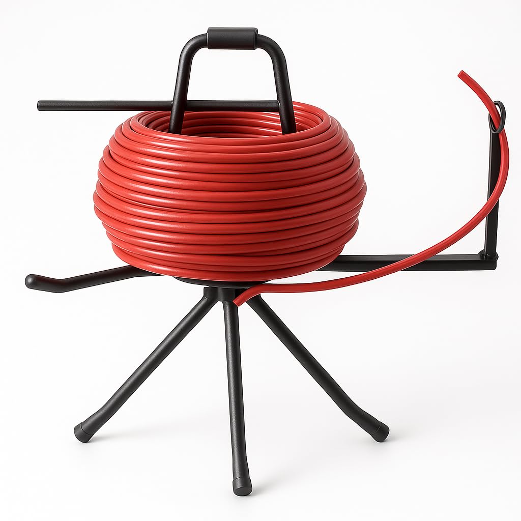 Kudos-Trading - Water Underfloor Heating Pipe Decoiler De-Coiler Fits 200m 300m 400m & 500m Coils of Pert-al-pert Pex-al-pex Pex & Pert Pipe for Easy Fitting of UFH Systems.