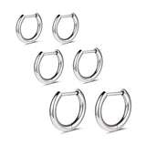AOEDEJ G23 Titanium Hoop Earrings 18G Small Huggie Hoop Earrings