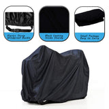 Valchoose 56" L x 26" W x 38" H Upgraded Mobility Scooter Cover, 420D Thicker Oxford Fabric, Scooter Cover Waterproof Mobility with Waterproof Strip - Water Resistant, with 2 Fixed Buckles (Black)