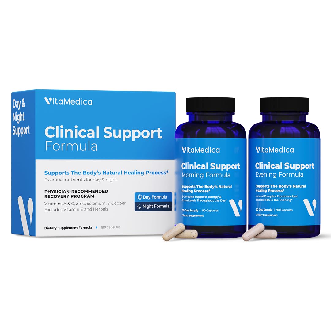 VitaMedica | Clinical Support Formula | Promotes Collagen & Wound Healing | Vitamin C, D, & A to Support Healthy Immune Function | Zinc + Selenium | Vitamin B | Multivitamin for Women & Men