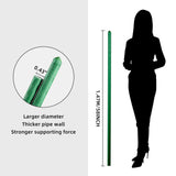 Garden Stakes 58inch (Approx 5FT) 100 Pack Tomato Stakes, Sturdy Tomato Stakes Plastic Coated Metal Plant Supports Plant Support Sticks for Gardening (5FT-100 Pack)