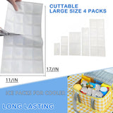 WAQIWARON Ice Sheets for Coolers Reusable - Ice Pack Sheets - Ice Mat with Flexible 96 Ice Cube Packs - Ice Blanket Large Flat Freezer Long Lasting Ice Packs for Cooler