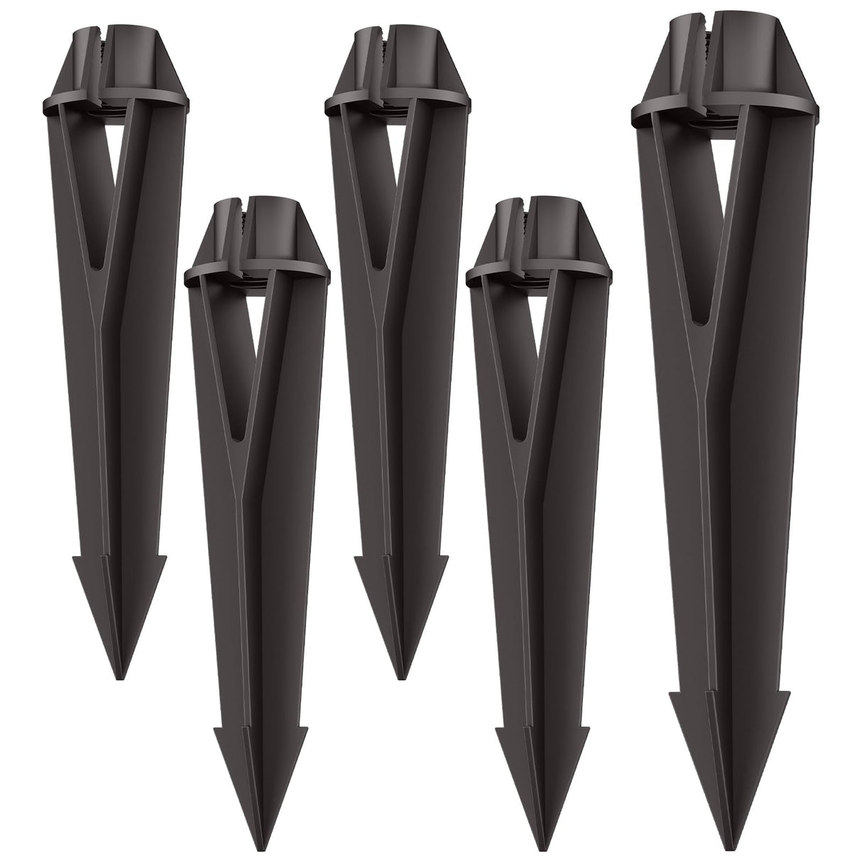 Noobibaba Landscape Lighting Stakes Replacement 1/2 NPT Thread Spike 5-Pack