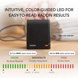 Ecosense EQ100 EcoQube, Digital Radon Detector, Fast Capture of Fluctuating Levels, Short & Long-Term Continuous Monitoring with Trend Charts, Remote Data Access, Only Support 2.4 GHz Networks