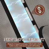 Yotache Magnetic Screen Door Fits Door Size 36 x 78, Screen Size 38" x 79" Reinforced Fiberglass Net Curtain with Magnets