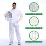 ANDES Sting Proof Bee Suit with Gloves & Fencing Veil, XL(Fits 5'11"-6'3")