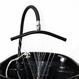 Generic Head Spa Waterfall Shower Head for Shampoo Sink Water Spa&Salon Care Adjustable Black, Silver