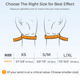 FREETOO Carpal Tunnel Wrist Brace Night Support Fit Right Hand for Work, Pain Relief Wrist Splint for Tendonitis, Arthritis, Sprain, Fit Women and Men, Wrist Immobilizer for Sleeping (XS, Black/Grey)