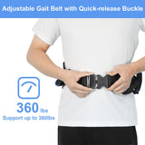 Leetye Mei Gait Belts Transfer Belt for Seniors with 7 Handles, Gate Belt for Elderly Lift Belts Quick Release Buckle, Medical Nursing Safety Belt Patient Assist - Bariatric, Elderly, Physical Therapy