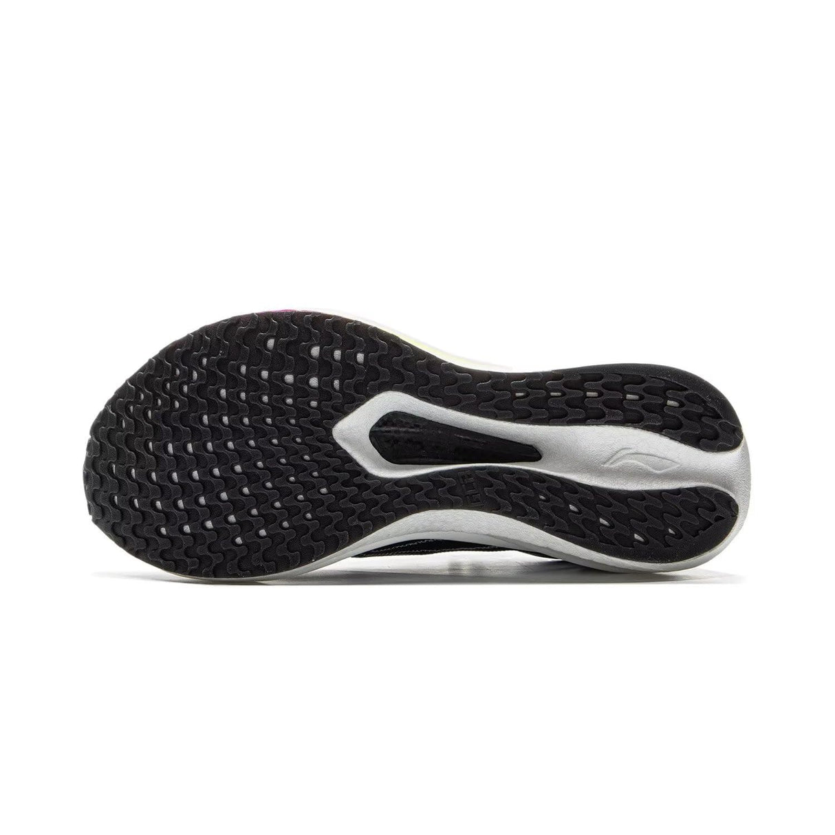LI-NING FEIDIAN 5 Challenger Women's Running Shoes Boom Fiber Lightweight Breathable Non-Slip Racing Sneakers Black/Standard White US 6