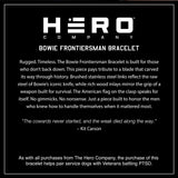 Hero Company Bowie Frontiersman Wood & Stainless Steel Bracelet for Men