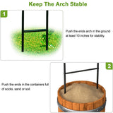 Metal Pergola Arbor, 4.6 ft W x7.9 ft High,Assemble Freely Light Weight
