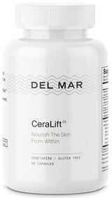 Del Mar Labs - CeraLift - 30 Day Supply - Doctor Formulated - For Reduction in Appearance of Fine Lines and Wrinkles - Anti-Aging Ceramides and Antioxidants - Vegetarian Capsules