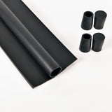 BOWSEN Garage Door Bottom Seals Weatherproof Weather Stripping Threshold Buffering Sealing High Performance EPDM Rubber Resistance Gasket Black 1/4 Inch T-End, 16FT Long