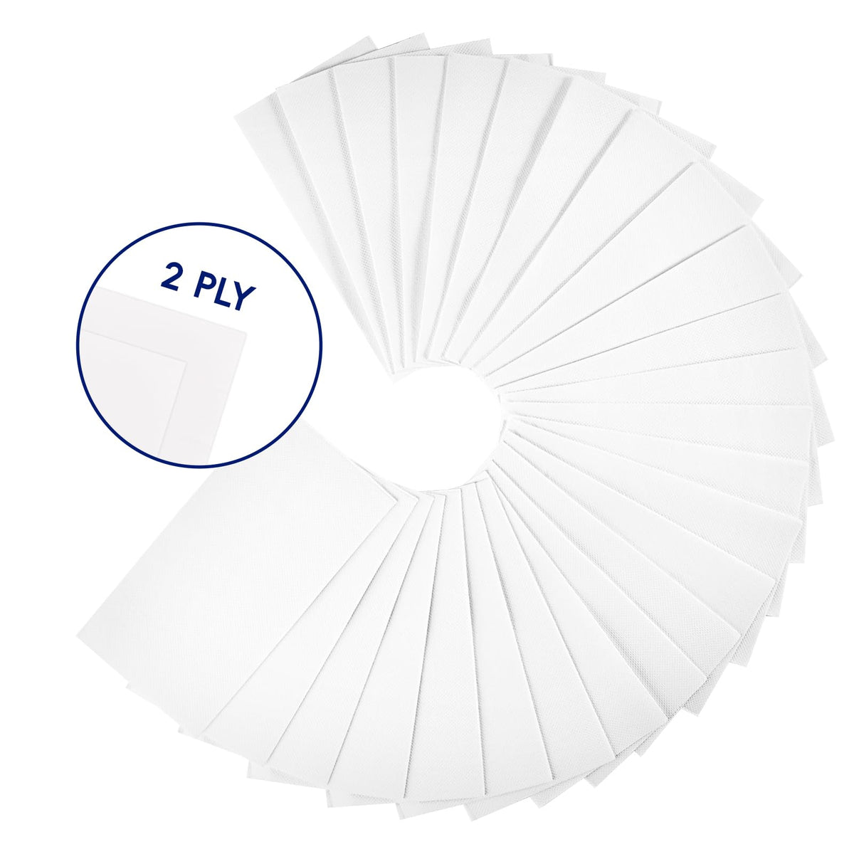 JOLLY CHEF 600 Pack Bathroom Paper Napkins Disposable Guests Hand Towels