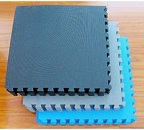 BalanceFrom Puzzle Exercise Mat with EVA Foam Interlocking Tiles for MMA, Exercise, Gymnastics and Home Gym Protective Flooring, Multiple Sizes and Colors